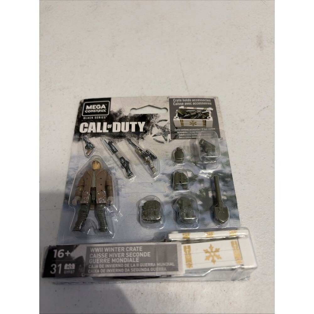 Mega Construx Black Series Call Of Duty WWII Winter Crate GYF87 New Weapons